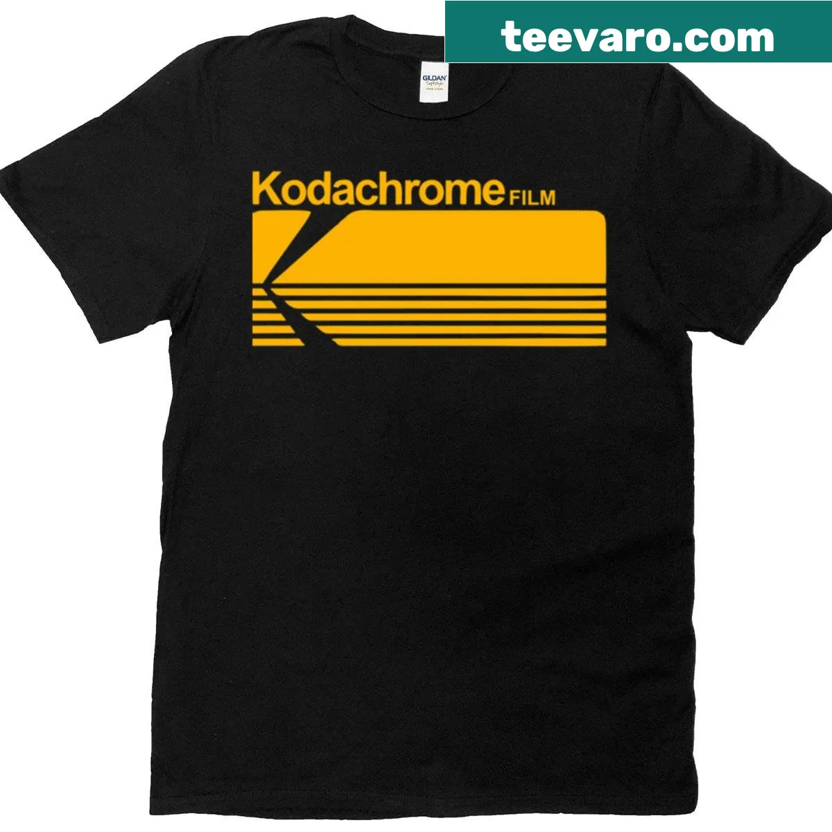 Oversized t-shirt for analog photographers with Real Light Real Moments text — on a men's t-shirt