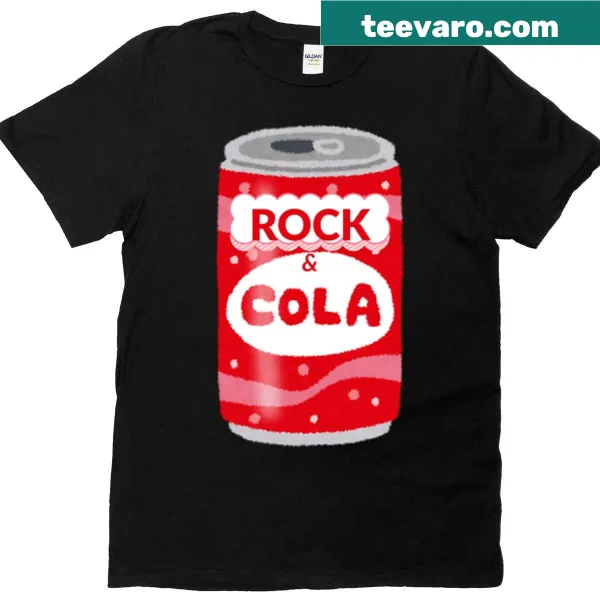 Oversized T-shirt with playful Rock and Cola typography