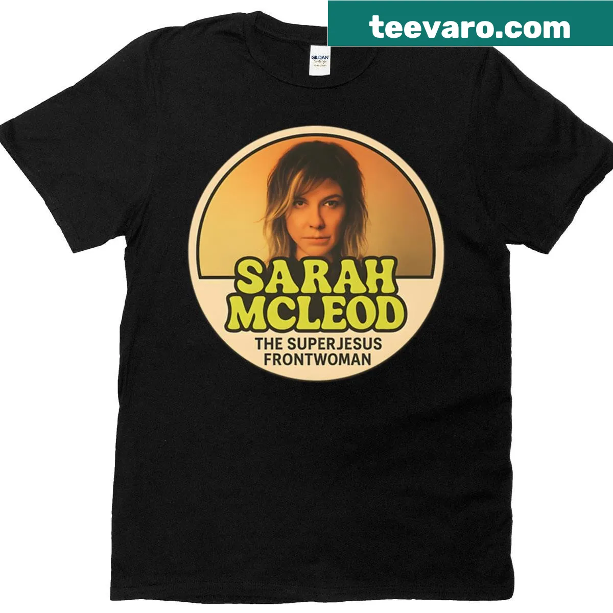 T-shirt dedicated to Sarah McLeod — on a men's t-shirt