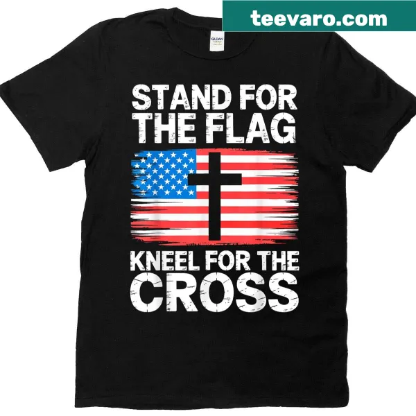 Vintage-style USA flag with a meaningful message on a T-shirt.