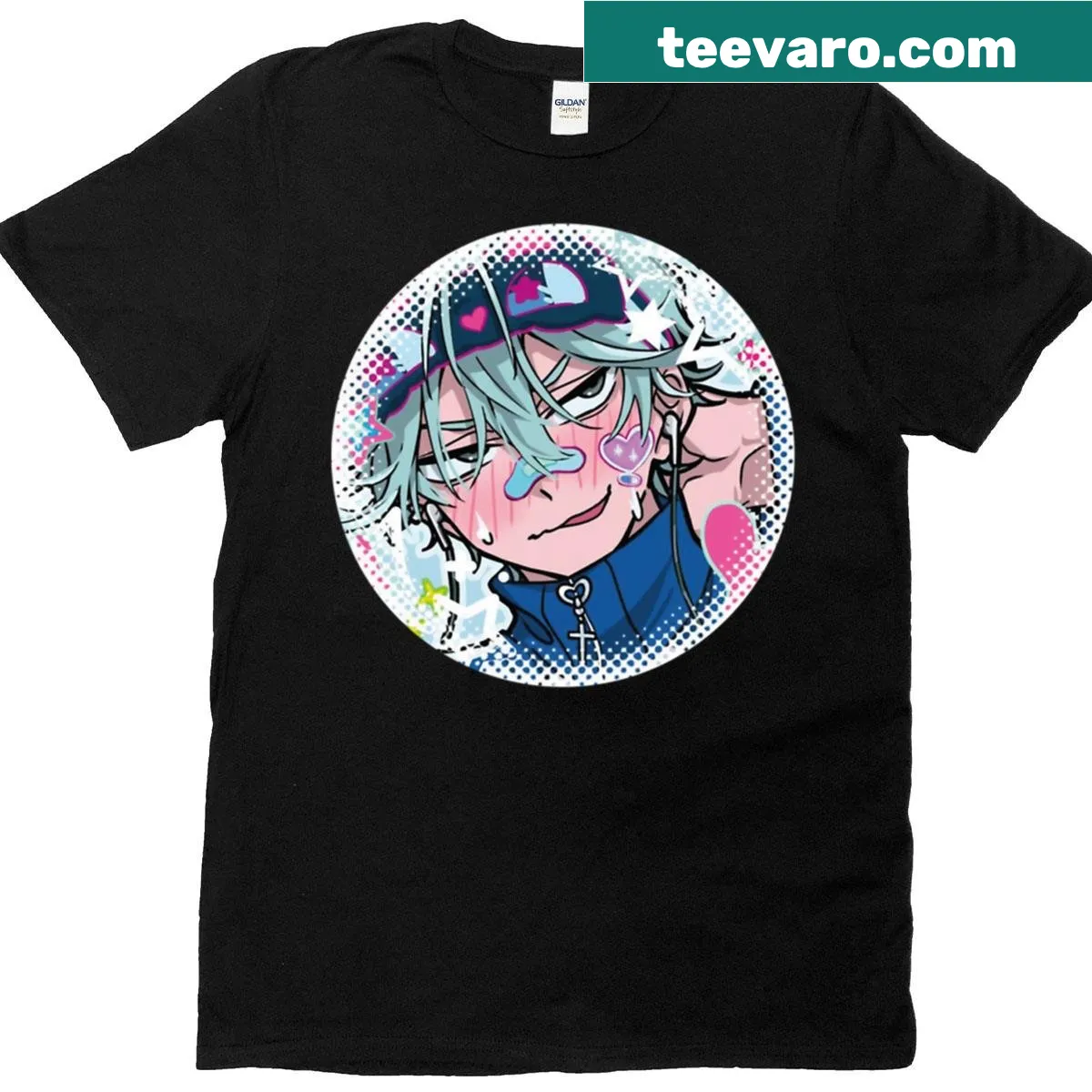 Halloween T-shirt featuring 'Till And His Sweet Blushing Face' illustration — on a men's t-shirt