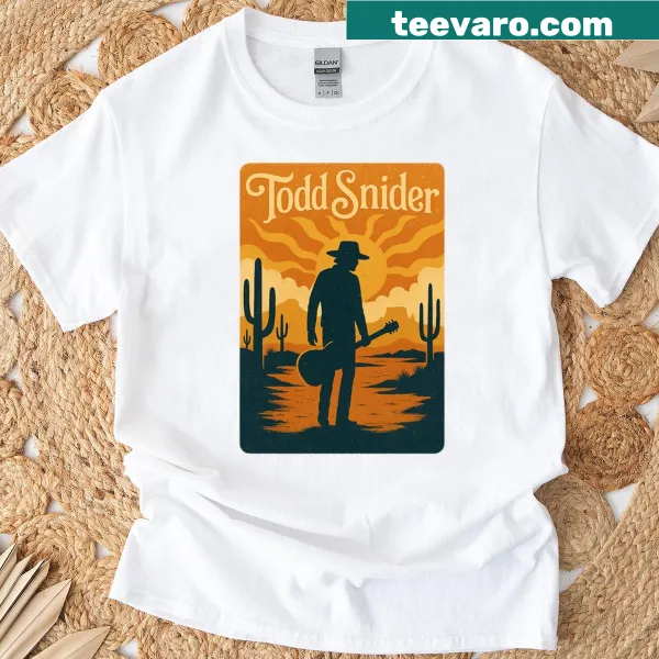 Vintage Western folk music design on T-shirt