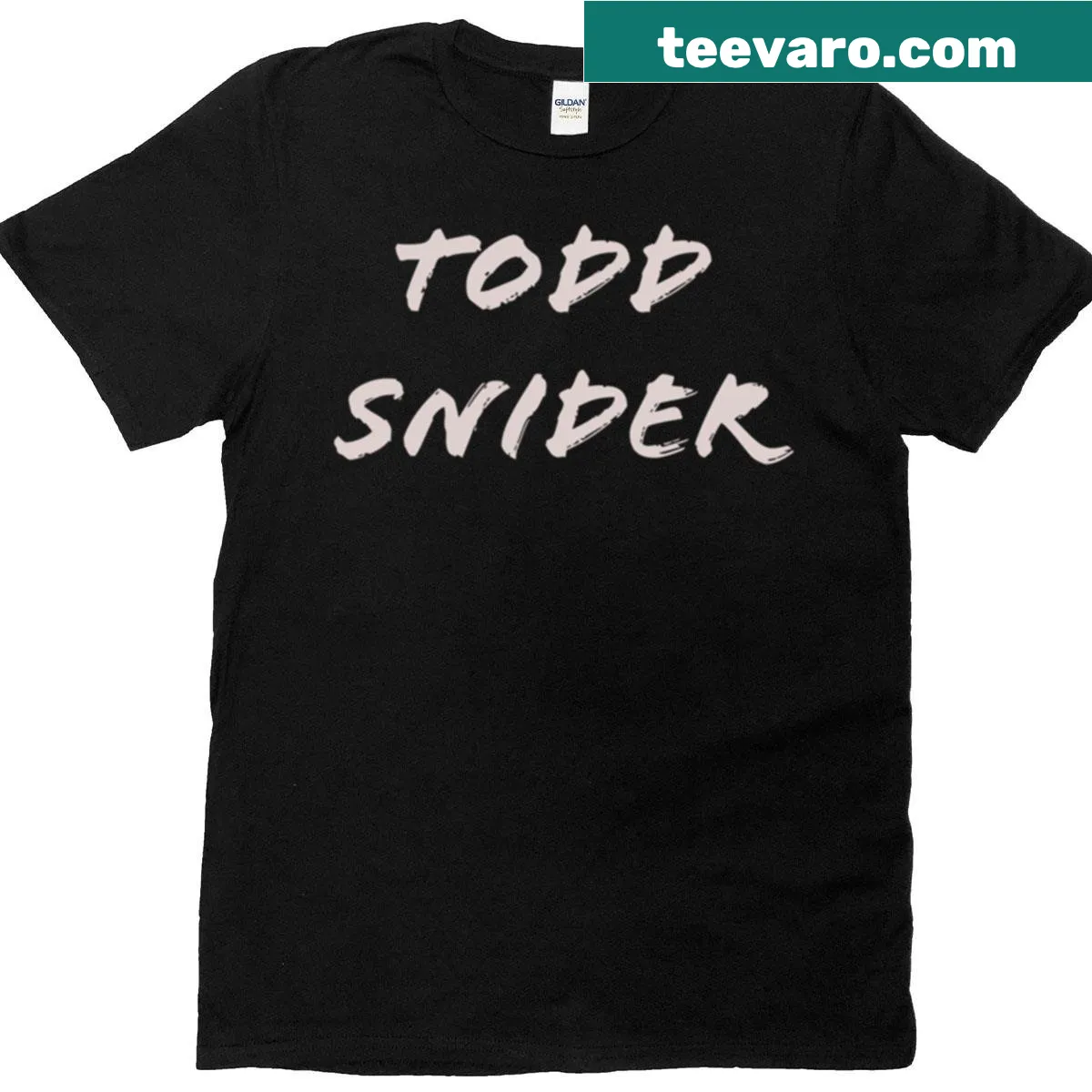 Vintage hand-lettered Todd Snider graphic T-shirt celebrating folk music — on a men's t-shirt