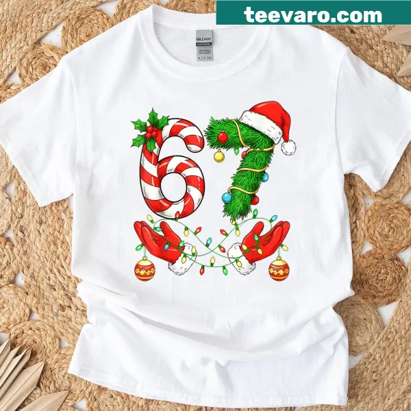 Funny meme-inspired Christmas T-shirt featuring Santa