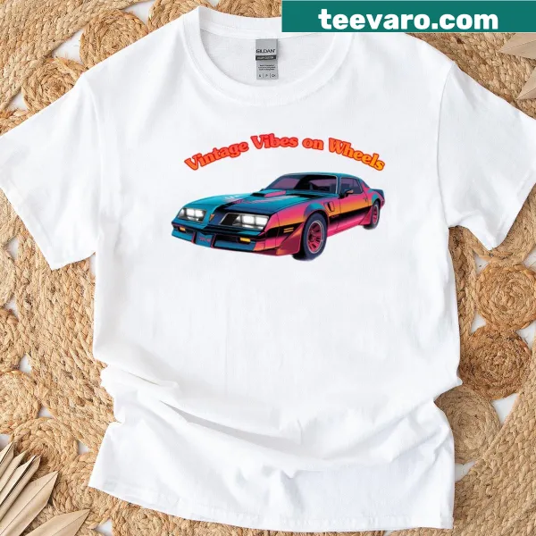 Vintage Pontiac Firebird design t-shirt for car enthusiasts