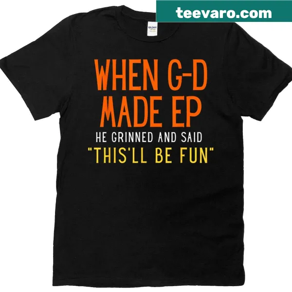 Inspirational t-shirt featuring a meaningful phrase about creation.