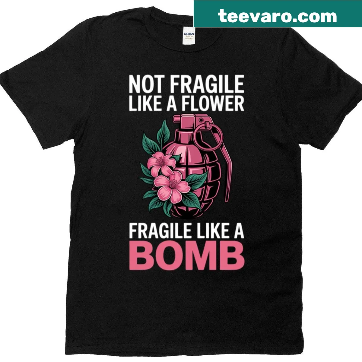 Feminist T-shirt with empowering message about strength — on a men's t-shirt