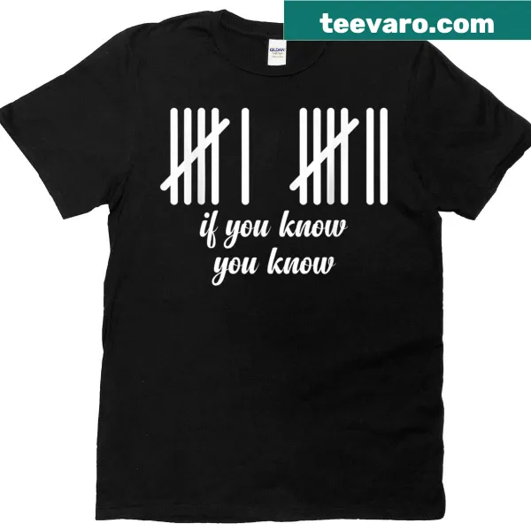 T-shirt featuring funny 6 7 tally marks graphic