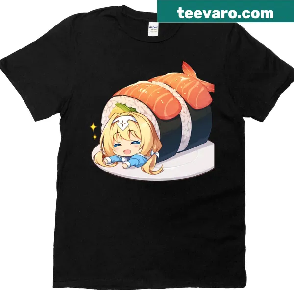 Chibi Alice Zuberg sushi roll T-shirt from Sword Art Online