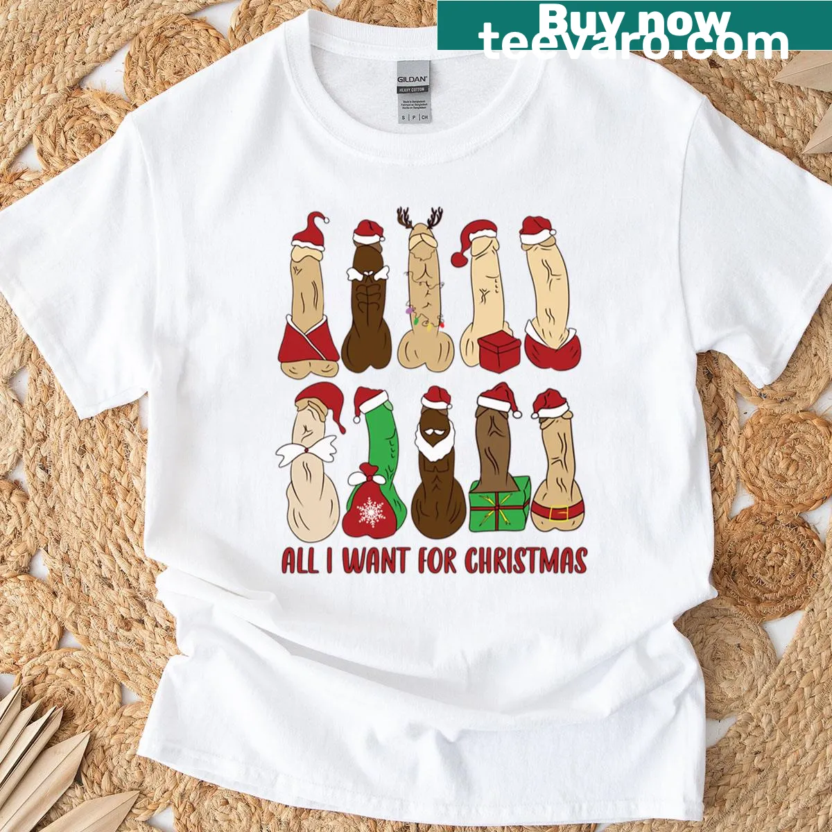 Christmas T-shirt with a sentimental holiday saying. — on a men's t-shirt