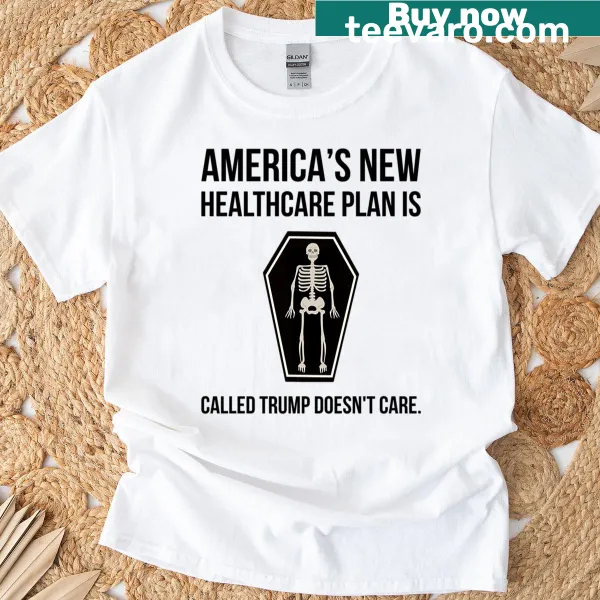 Playful graphic on healthcare policy T-shirt