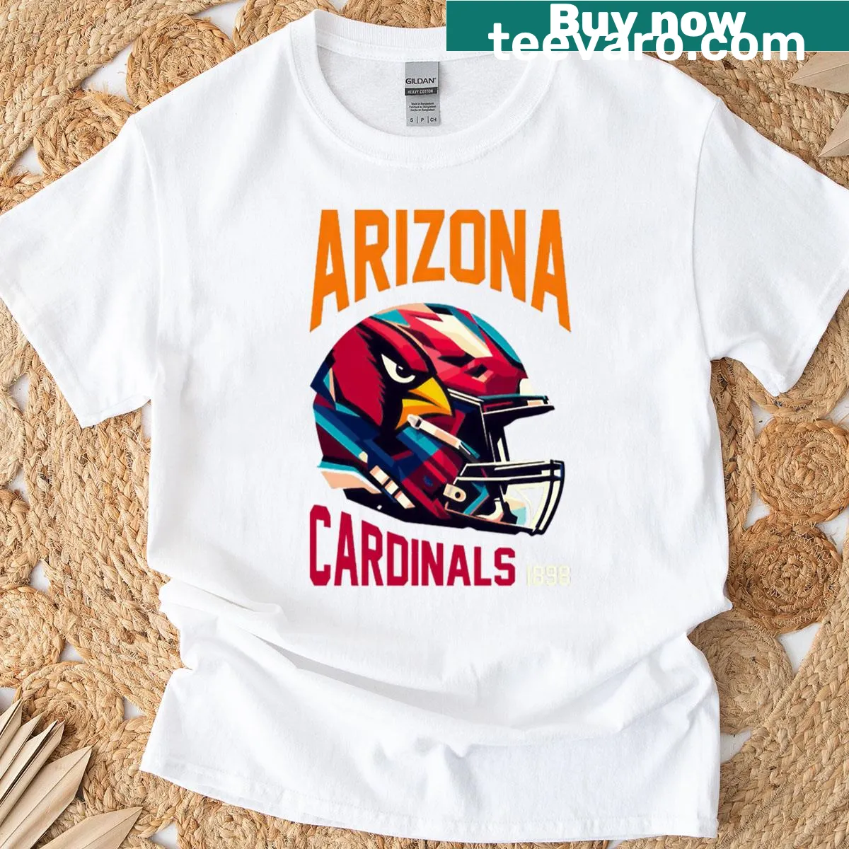 Arizona Cardinals graphic t-shirt design — on a men's t-shirt