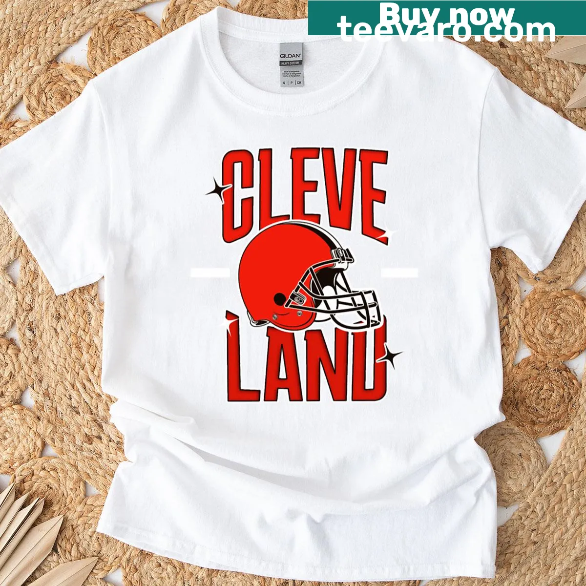 Illustration of the Cleveland Cavaliers logo — on a men's t-shirt