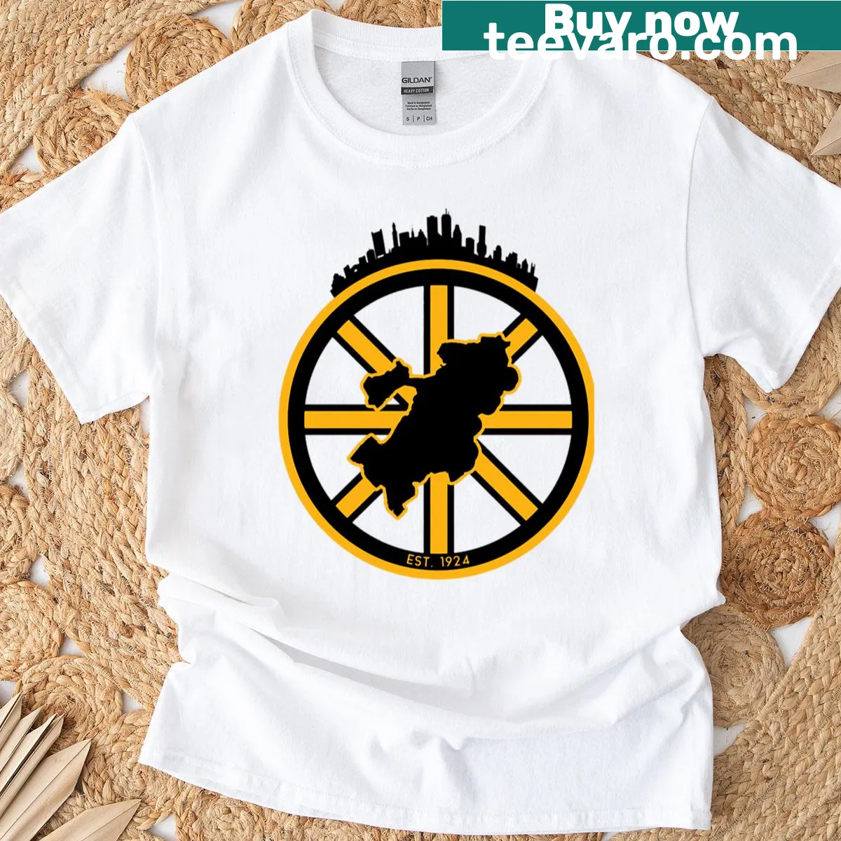 Boston Bruins artistic t-shirt for hockey fans — on a men's t-shirt