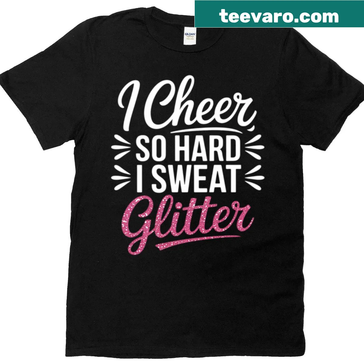 Fun cheerleading graphic on a cheerful t-shirt — on a men's t-shirt