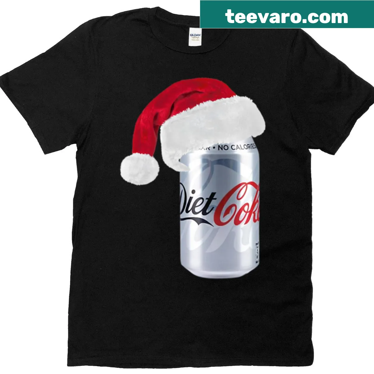 Typography design featuring various Christmas beverage icons on T-shirt — on a men's t-shirt