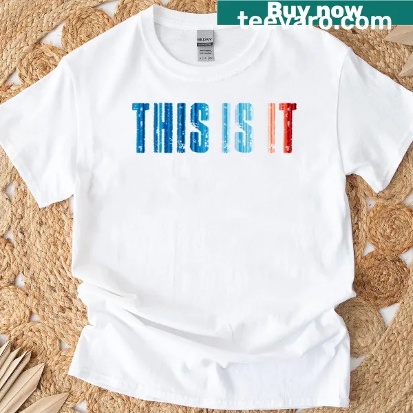 Typography design emphasizing climate change awareness on a T-shirt