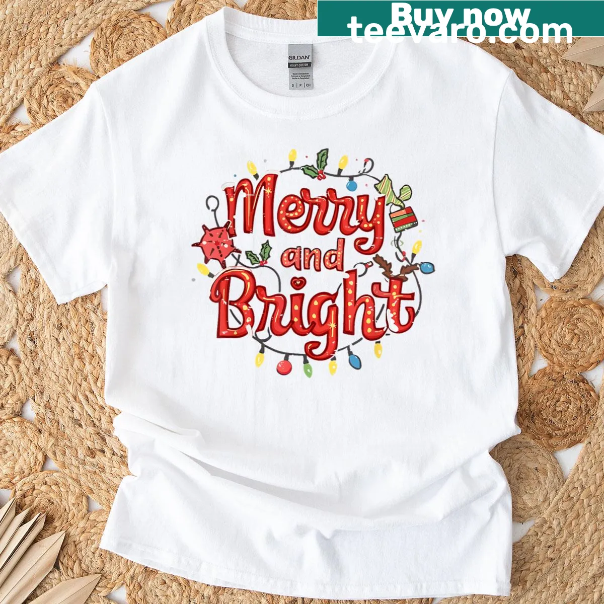 Funny couples Christmas t-shirt set with contrasting phrases — on a men's t-shirt