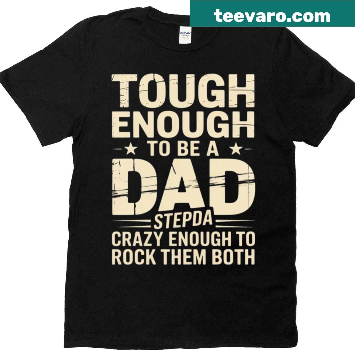 Sentimental t-shirt honoring dads and stepdads — on a men's t-shirt