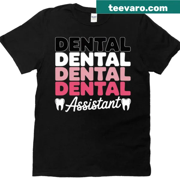 Illustration of teeth and dental tools for dental assistants.