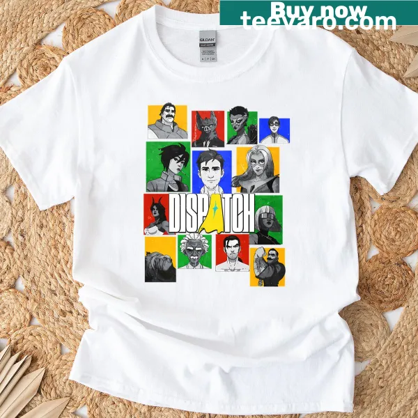 T-shirt featuring iconic video game symbols and characters