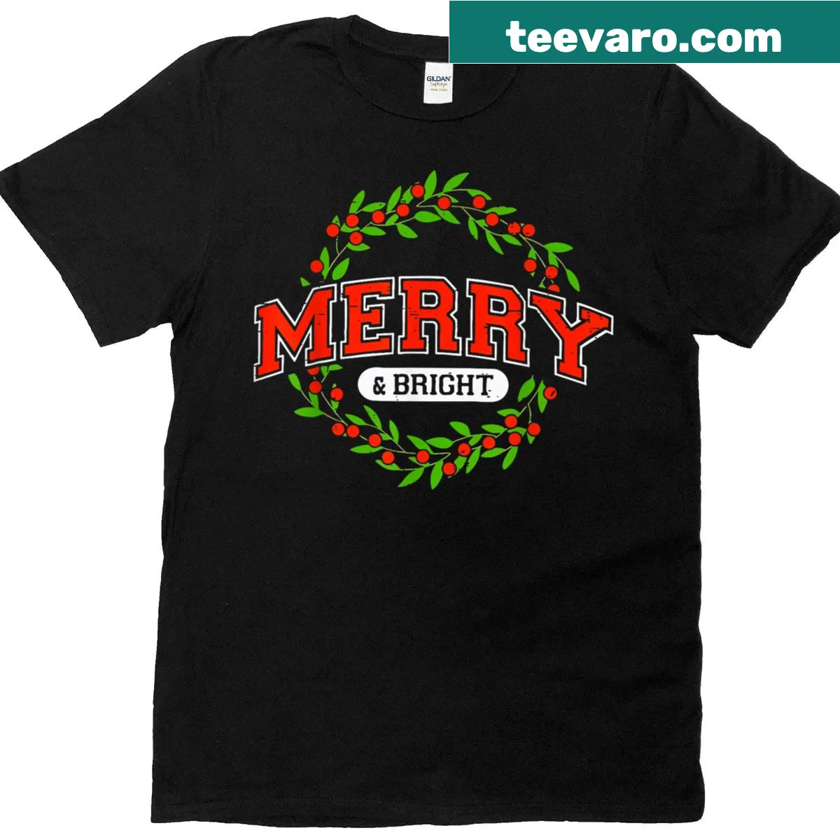 Funny couples Christmas t-shirt with contrasting phrases — on a men's t-shirt
