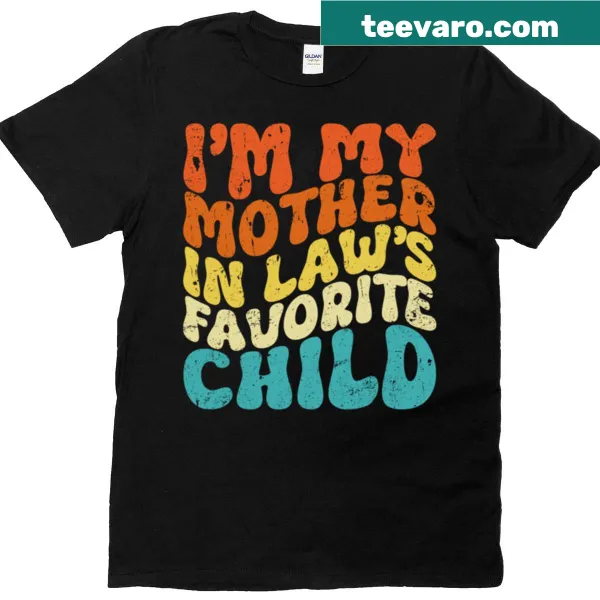 Funny vintage typography shirt for Mother-in-Law favorites