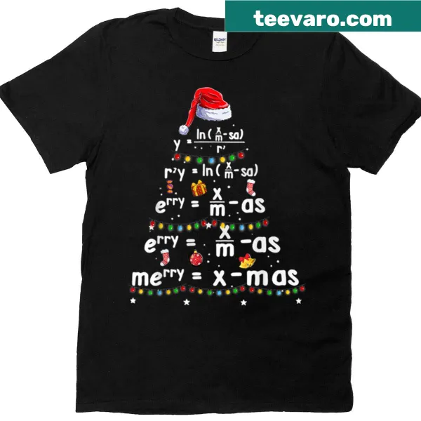 Geometry teacher Christmas graphic t-shirt