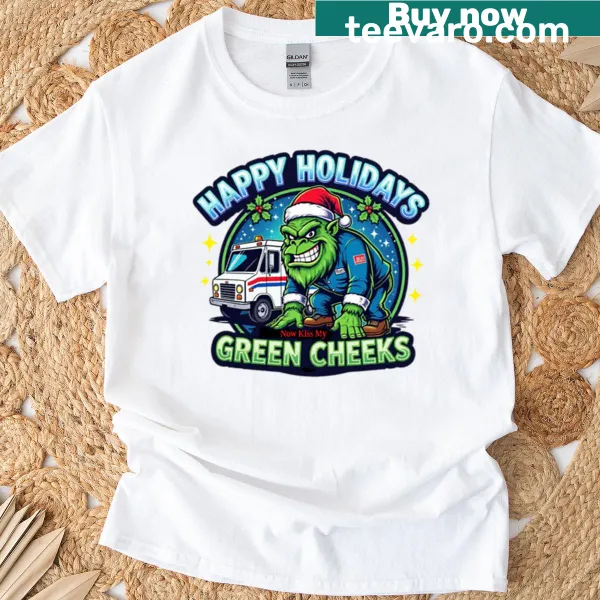 Whimsical Grinchy Bigfoot t-shirt with humorous phrase