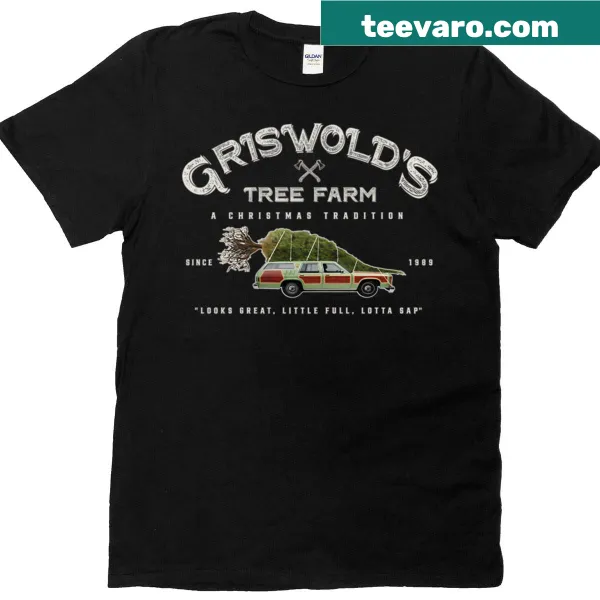Vintage-inspired Griswold's Tree Farm t-shirt design
