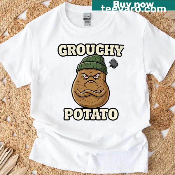 T-shirt with humorous potato quote design