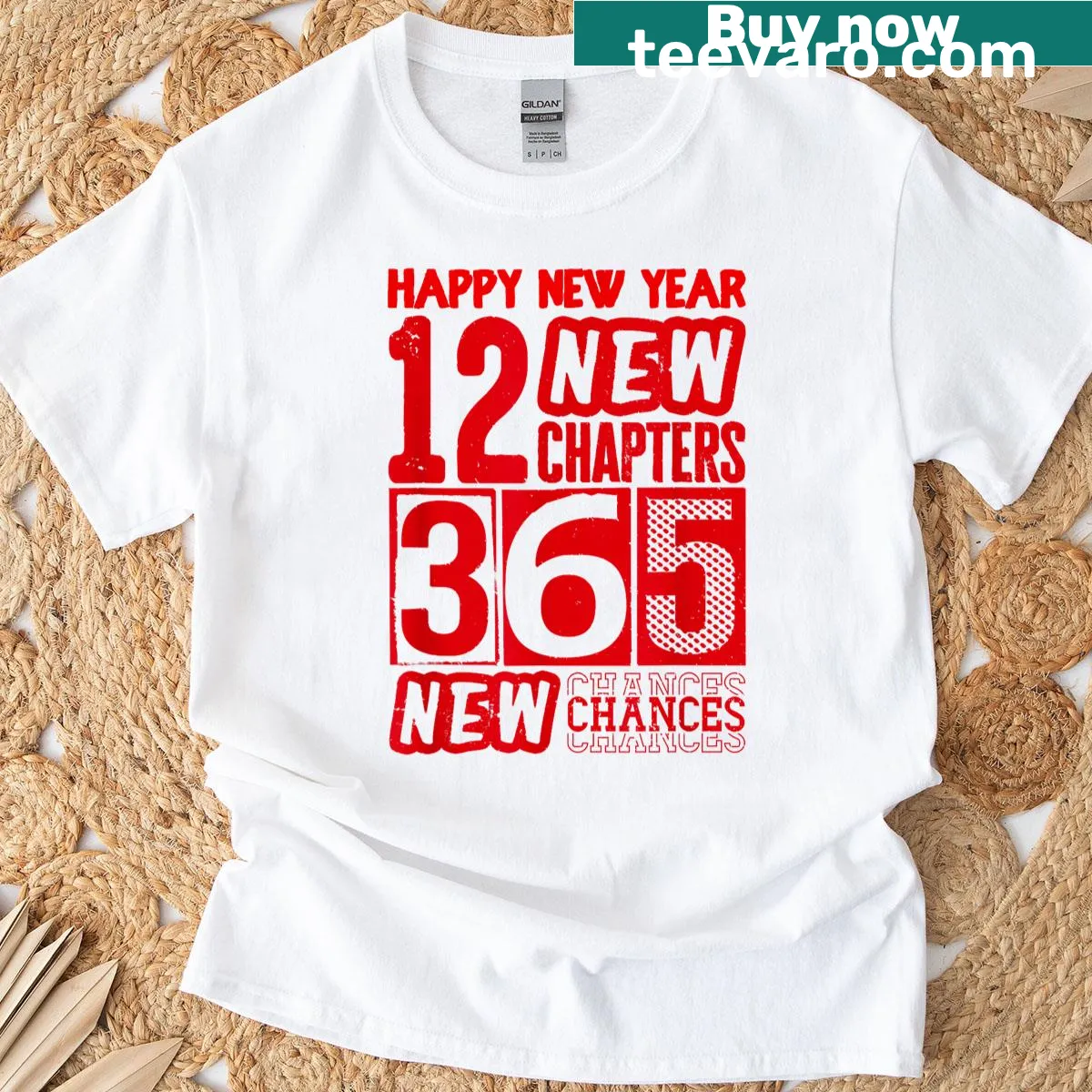 T-shirt with uplifting New Year message for 2026 — on a men's t-shirt