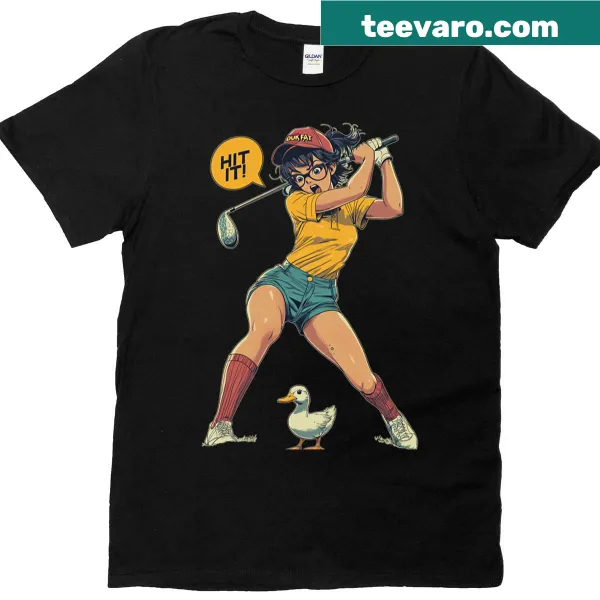 Anime-inspired T-shirt featuring bold 'Hit It' graphic