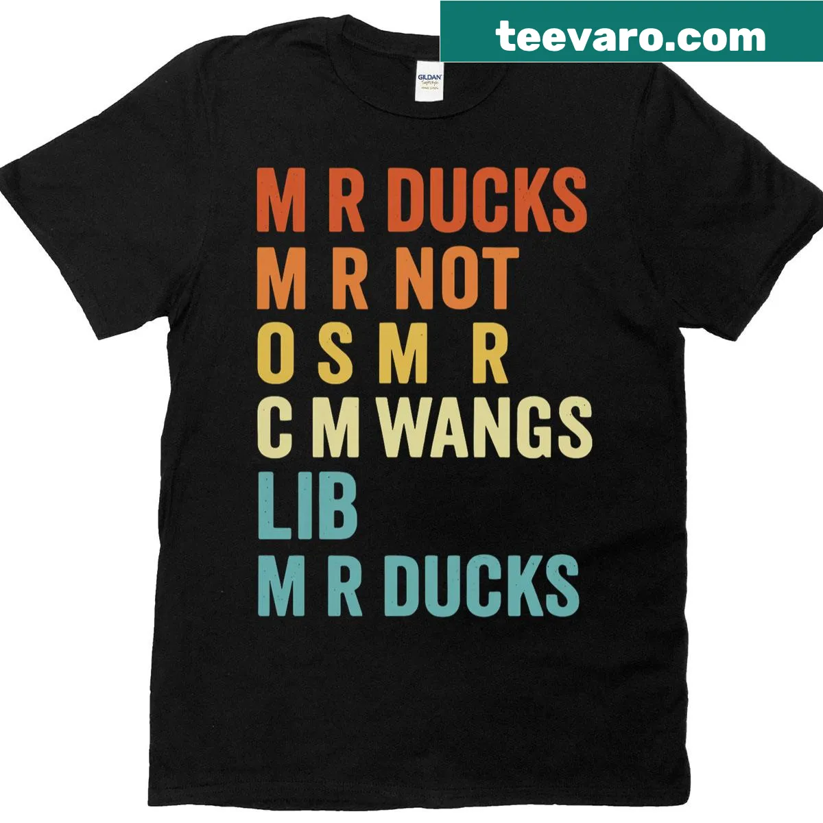 Funny typography t-shirt with playful wordplay — on a men's t-shirt