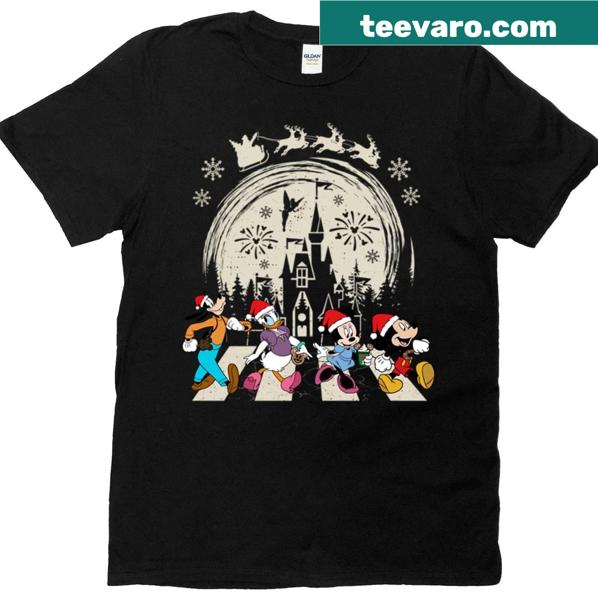Heartwarming 'Merry Christmas For Friends' graphic T-shirt — on a men's t-shirt