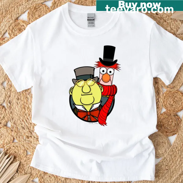 Bunsen Honeydew and Beaker from Muppets wearing Christmas attire