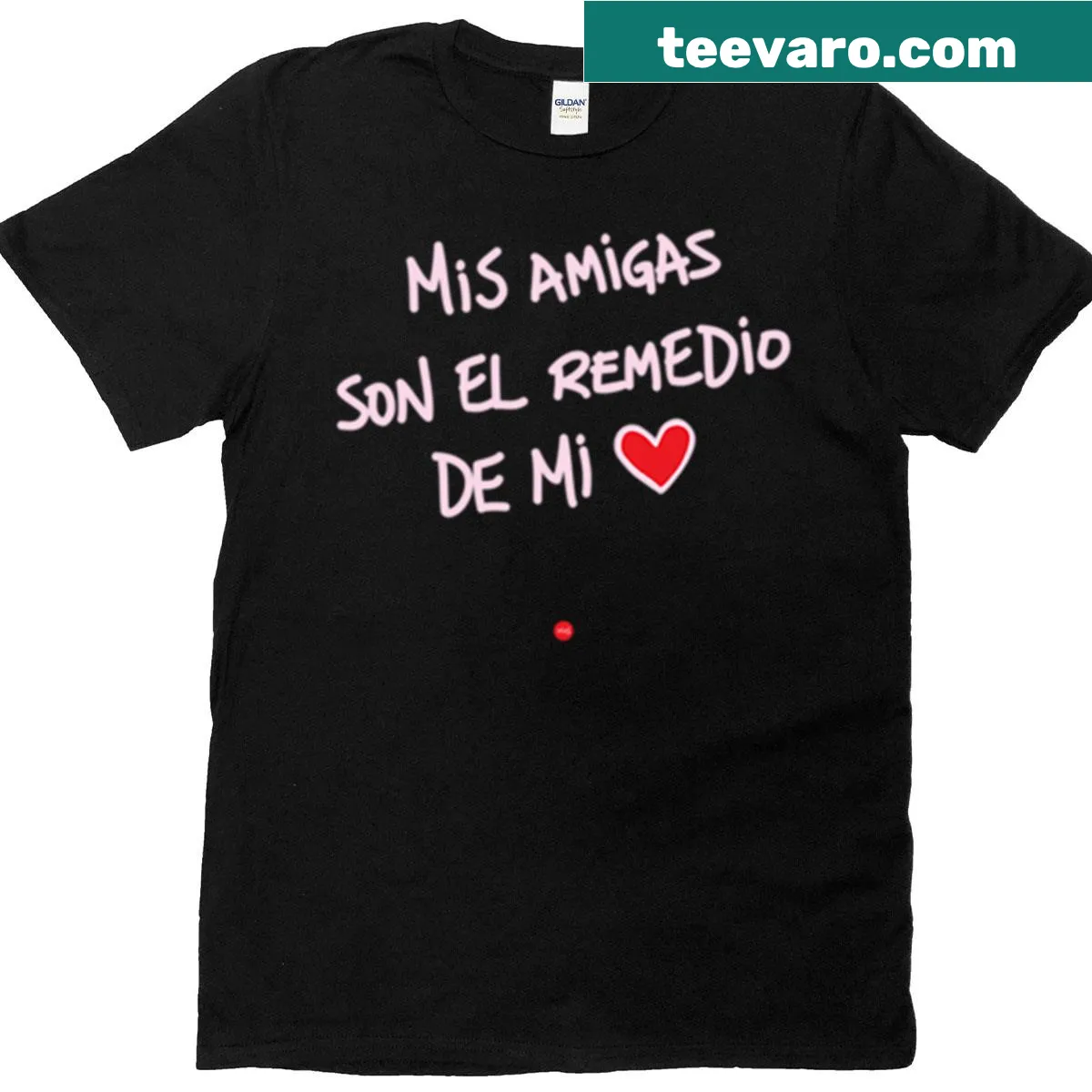 Wholesome t-shirt celebrating friendship as a remedy for the heart — on a men's t-shirt