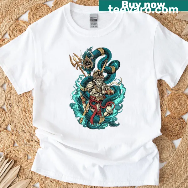 Illustration of Monkey God and Naga Serpent in Southeast Asian theme