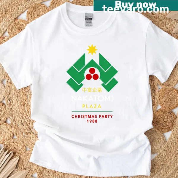 Nakatomi Plaza Christmas Party 1988 themed t-shirt