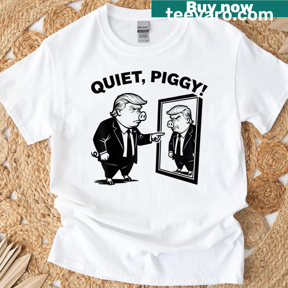 Funny sarcastic political quote on t-shirt — on a men's t-shirt