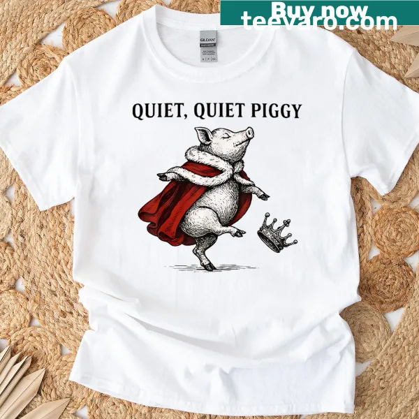Vintage Pig Kicking Crown T-shirt with humorous text.
