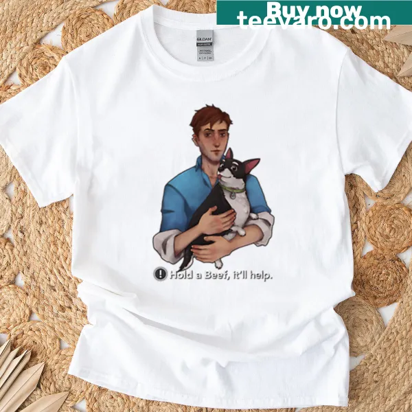 Illustrative T-shirt featuring Robert Robertson III and Beef Dispatch design