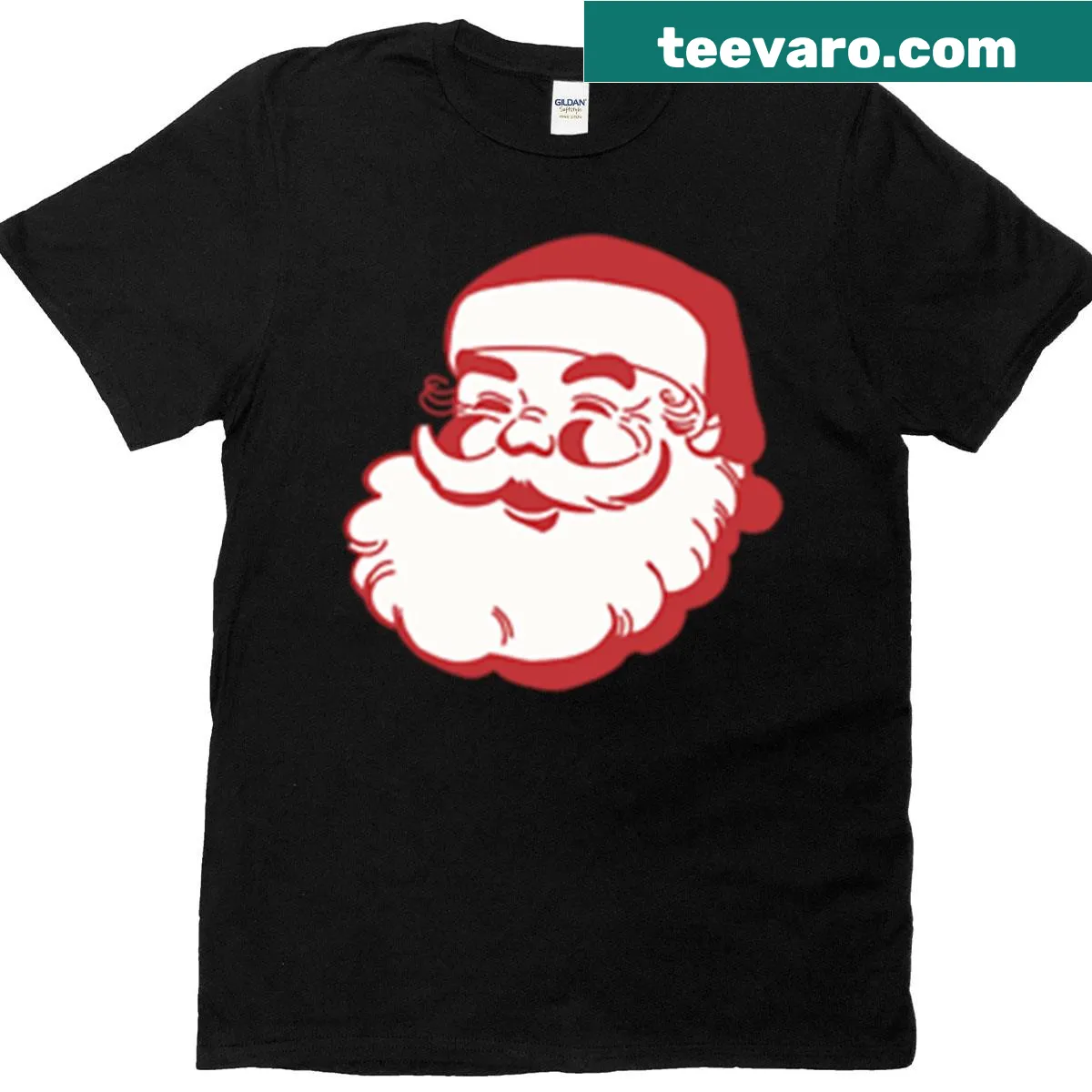 Classic retro Santa Claus graphic on a t-shirt — on a men's t-shirt