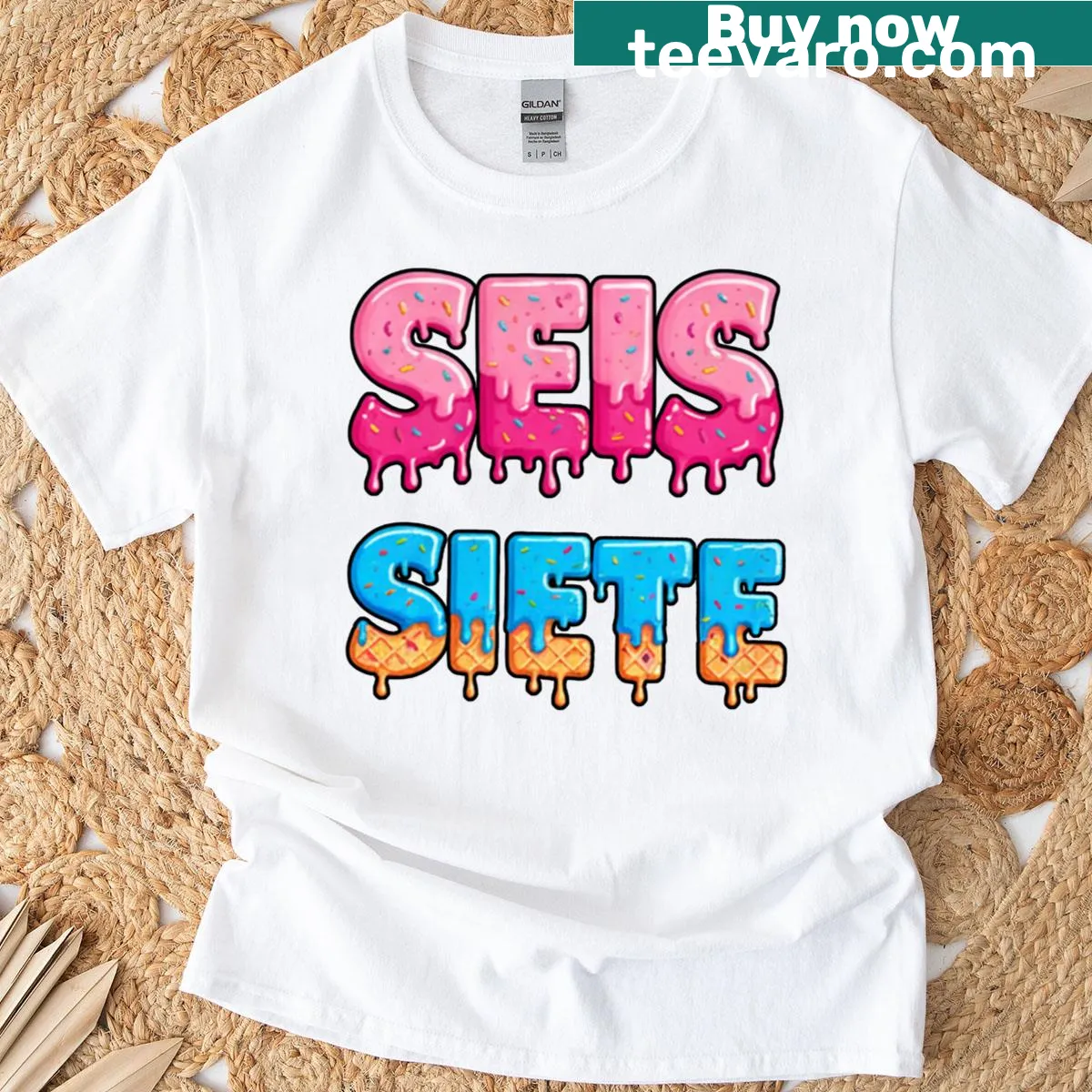 Funny Spanish number graphic t-shirt for teachers — on a men's t-shirt