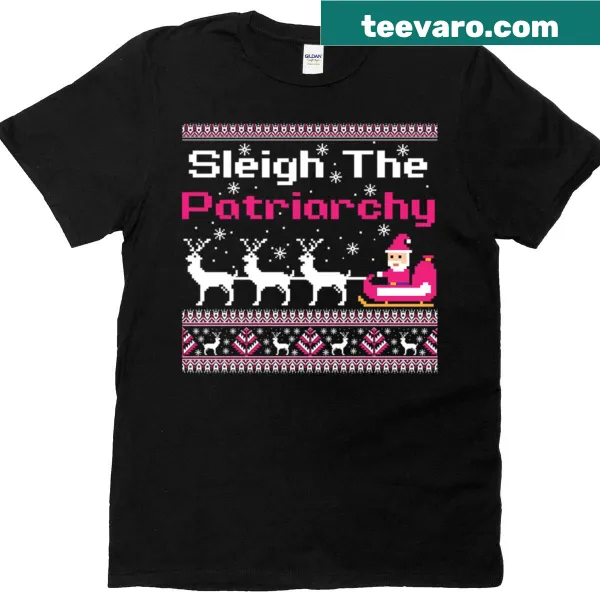 Feminist T-shirt with festive slogan for Christmas
