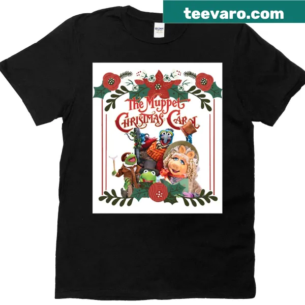 Muppet Christmas Carol t-shirt featuring iconic holiday imagery