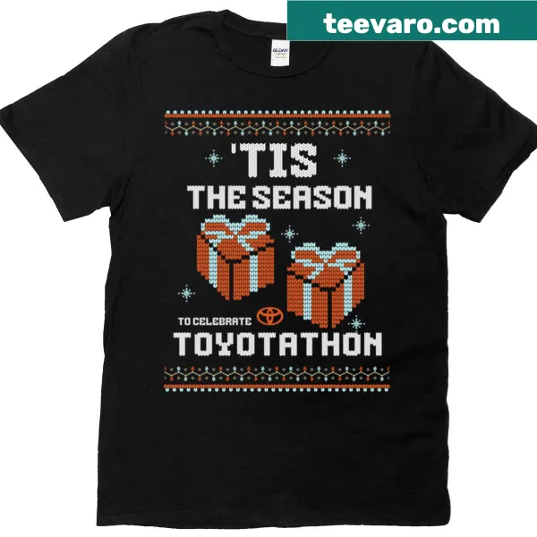 Playful Toyotathon holiday-themed T-shirt graphic