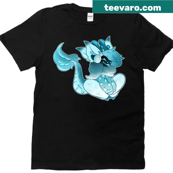 Graphic of a Winter Protogen character on T-shirt