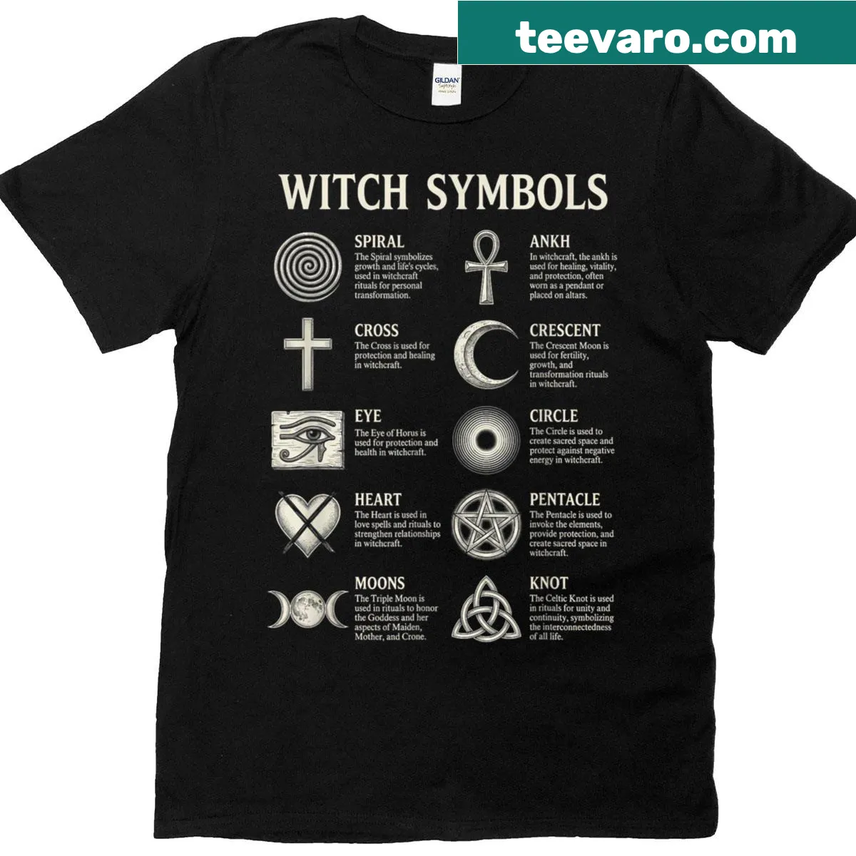 Vintage goth style t-shirt with a distressed finish — on a men's t-shirt