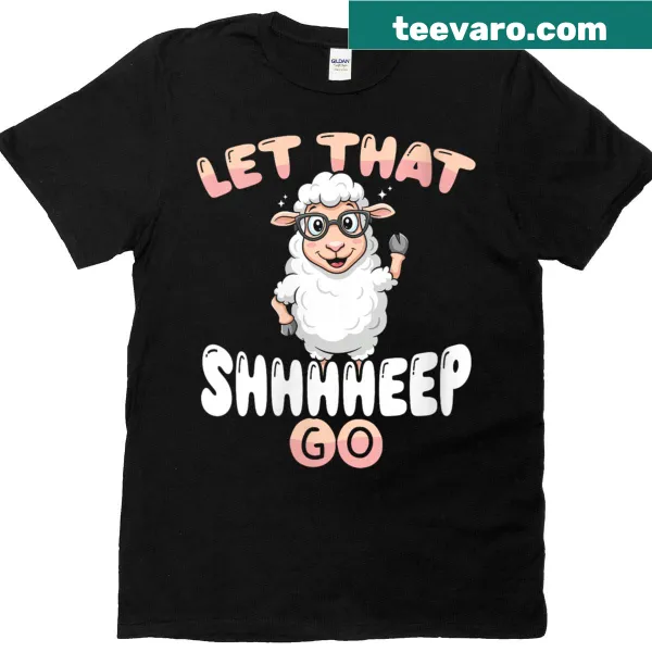 Funny T-shirt with sheep graphic and clever pun design